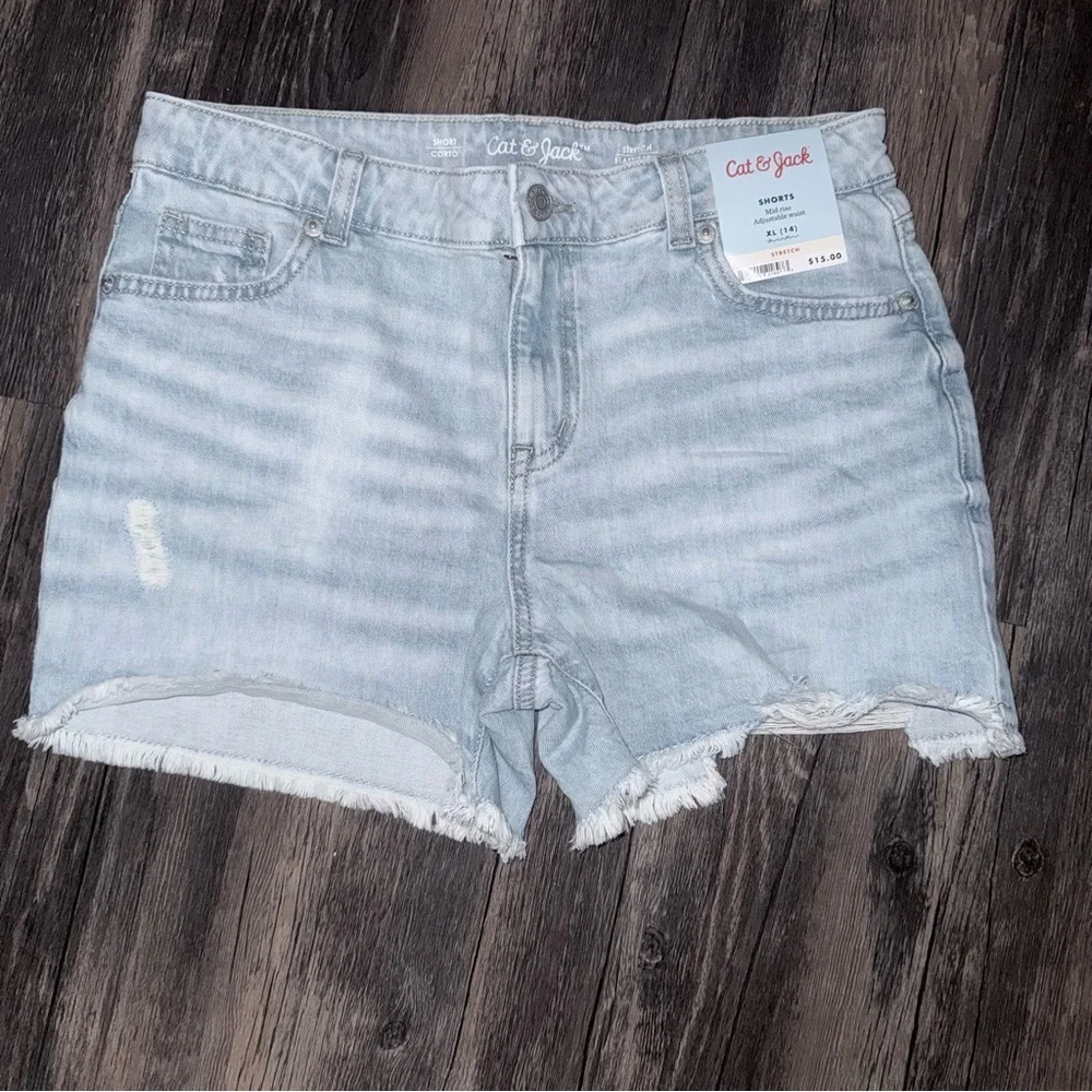 Cat & Jack Faded Blue Jean Shorts